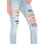 GRLFRND NEW x Revolve Karolina High-Rise E Street Distressed Skinny Jeans 27 Photo 0