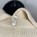 Tommy Hilfiger Hilfiger Angora Rabbit Wool Cream Turtleneck Knit Crochet Sweater Sz XS Photo 7