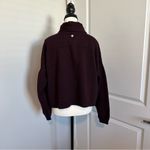 90° by Reflex Maroon Cropped Sweater Balloon‎ Sleeve Size Large EUC Red Photo 1