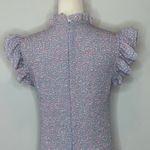 French Connection Elao Drape Forget Me Not Mini Ruffled Dress Womens Size Medium Photo 7