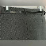 Chocolate Black and White Small Polka Dot Women's Trousers (503) Size M Photo 6