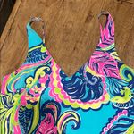 Lilly Pulitzer  Tropical Blue and Pink Mini Dress Photo 2
