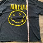 Nirvana  Black T-Shirt with Yellow Graphic XL Photo 5