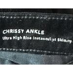 DL1961 Chrissy Ankle Black Velvet Button Fly Skinny Jeans Size 27 Photo 5