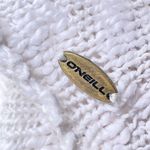 O'Neill O’Neill Open Knit Cardigan Loose Knit White Yellow Stripes Women’s S Beach Surf Photo 8