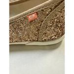 Roxy Womens Gold Glitter Drifter Slip On Sneakers Size 8 Rockabilly Y2K McBling Photo 3