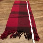 Unbranded Felted Tight Knit Woven Scarf Fringe Berry Burgundy Pink Purple Cozy Photo 5