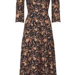 Zero + Maria Cornejo Isie Black Printed Silk High Low V Photo 5