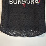 Edward Achour Paris “Comme Des Bonbons” Black & White Embroidered Lace Tee Eu 40 Size M Photo 9