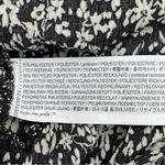 Mango  Ruffled floral print dress black white Sz 6 Photo 11