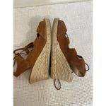 KANNA Ladies Suede Sandals Wedges Espadrilles Lace Up Rust Size 40 US‎ 7.5 Spain Photo 3
