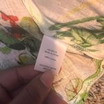 Coldwater Creek  Floral Linen Button‎ Down Shirt XS Colorful Flowers Photo 4