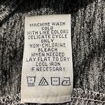 Sophie Max  size large womens color-block long sleeve semi sheer blouse tan grey Photo 6