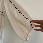 India Collection Emerson Fry Long Sleeve Button Down Pullover Blouse Top XS White Photo 2