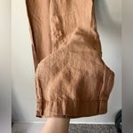 Athleta  Chambray Orange Tan Cabo Linen Wide Leg Pants Womens Size 4 Photo 11