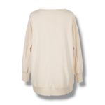 Pilcro Anthropologie  Women’s Ivory Slouchy Boatneck Tunic Pullover Size S Photo 2