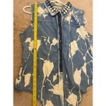 Guess  Jeans Women's Top Denim Tank Tie Button Blue Wash Large Photo 10