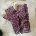Homemade Knitted Gauntlet Fingerless Gloves OS Purple Photo 5