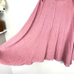 Lord and Taylor NWT  Mauve Waffle Knit Cold Shoulder Oversized Top Size Large Photo 3