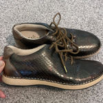 Alegria by PG Lite Bronze Metallic Snake Print Oxford Shoes Women's EUR 36 Photo 0