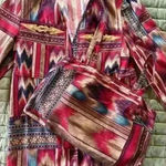 None Very unique handmade western crop top and matching jacket set boho,festival Photo 0