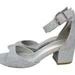 Dream Paris  Women's Silver Glitter Heels Sandals Platform Y2K Photo 4