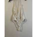 Victoria's Secret NWT Demure White Tulle and Lace High neck Teddy SZ L Photo 5