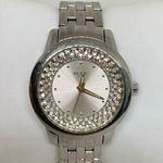 Relic  women watch silver tone rhinestones 35mm quartz all stainless 6.5” running Photo 0