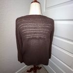 Wooden Ships  Paola Buendia Woven Bell Sleeve 3/4 Length Sleeve Pull Over Sweater Size M/L  Photo 2
