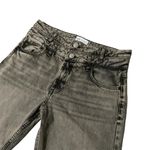 ZARA  Size 8 Acid Wash Double Waist Mid Rise Straight Leg Jeans Photo 2