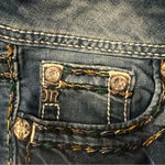 Miss Me  Women Cut Off Shorts sz
27 Blue Denim Bling Distressed used to be long Photo 3