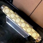 Gucci Bamboo Zipper Pull GG Web Canvas and Leather Continental Wallet and Clutch Photo 7