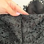 Lee NWT SAU  Lace Off Shoulder Cocktail Black Asymmetric Midi Dress Sz 4 Photo 5