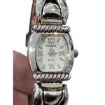Geneva Elite Quartz Bangle Watch Gold Tone Roman Numerals Ladies Jewelry Photo 1
