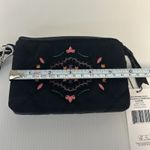 Vera Bradley  Black Velvet Winter Ornaments Clip & Zip Mini Pouch Wallet NWT‎ Photo 4