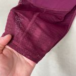 Victoria's Secret Sport Maroon Capri Biker Shorts With Mesh Detailing Size Large Photo 7