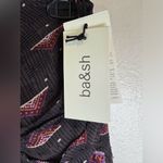 Ba&sh NWT Women’s Carbone Cassie Viscose Mini Skirt L Photo 3