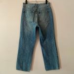 SLVRLAKE London Crop Straight Leg Jeans High Rise Medium Wash Women's size 29 Blue Photo 9