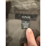 Alfani  Wmn Sz 10 Olive Green, Long, Button/Drawstring Bottom Clz Short Slv Jkt Photo 5