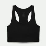 Girlfriend Collective Paloma Racerback Bra in Black, Size Small Photo 4
