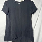 Wilfred Aritzia  Black Sheer Silk Blouse Size XS‎ Photo 0