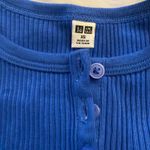 Uniqlo  blue ribbed tank top Photo 2