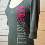 Aeropostale Pullover shirt size XS Extra Small Raised Spell Out Y2K 80s 90s Gray Photo 0