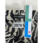 Atmosphere Womans  Zebra Print 3/4 Bell Sleeve Button Up Shear Flare Blouse XXL Photo 2