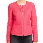 Karl Lagerfeld women's size 16 Jacquard jacket pink blazer business 1x cropped Photo 10