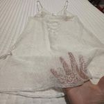 Victoria's Secret Victoria’s Secret Sheer Lace White Lingerie Chemise Slip M Medium Ribbon Accents Photo 2