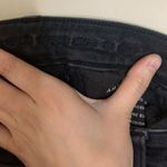 American Eagle Black Super Hi-Rise Distressed Crop Jegging Size 0 Photo 8