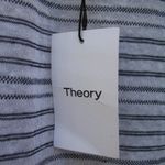 Theory NWT  Low Back Striped Pullover Knit Top Photo 8