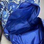 Vera Bradley  Quilted ‘Tropics’ Tapestry Floral Blue Backpack EUC 18in Photo 5