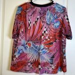 Nike  Floral Breathable Gym Athletic Activewear Shirt Size Med EUC #2590 Photo 3